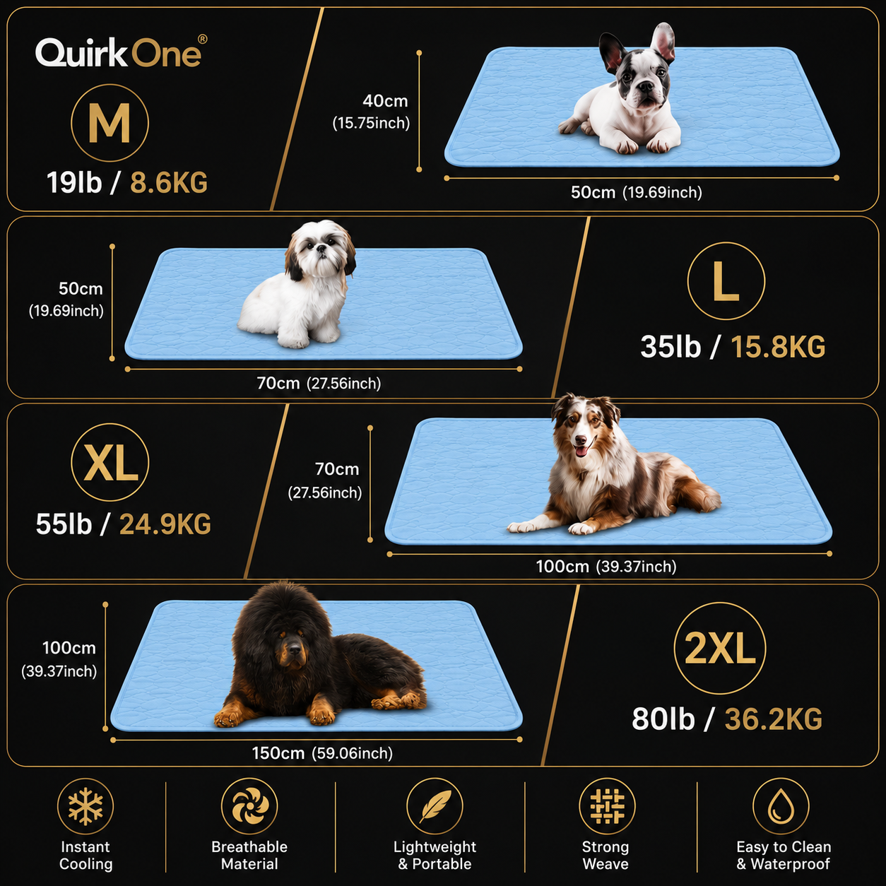 Ice-Cool Summer Pet Cooling Mat